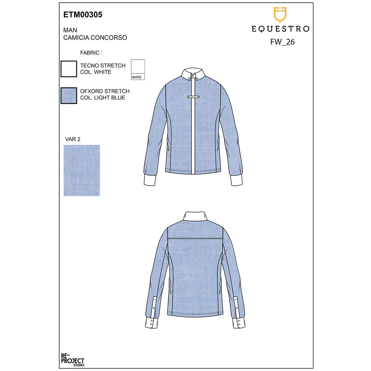 Equestro Men's competition shirt