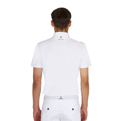 Equestro Men's slim fit half-sleeved competition polo shirt