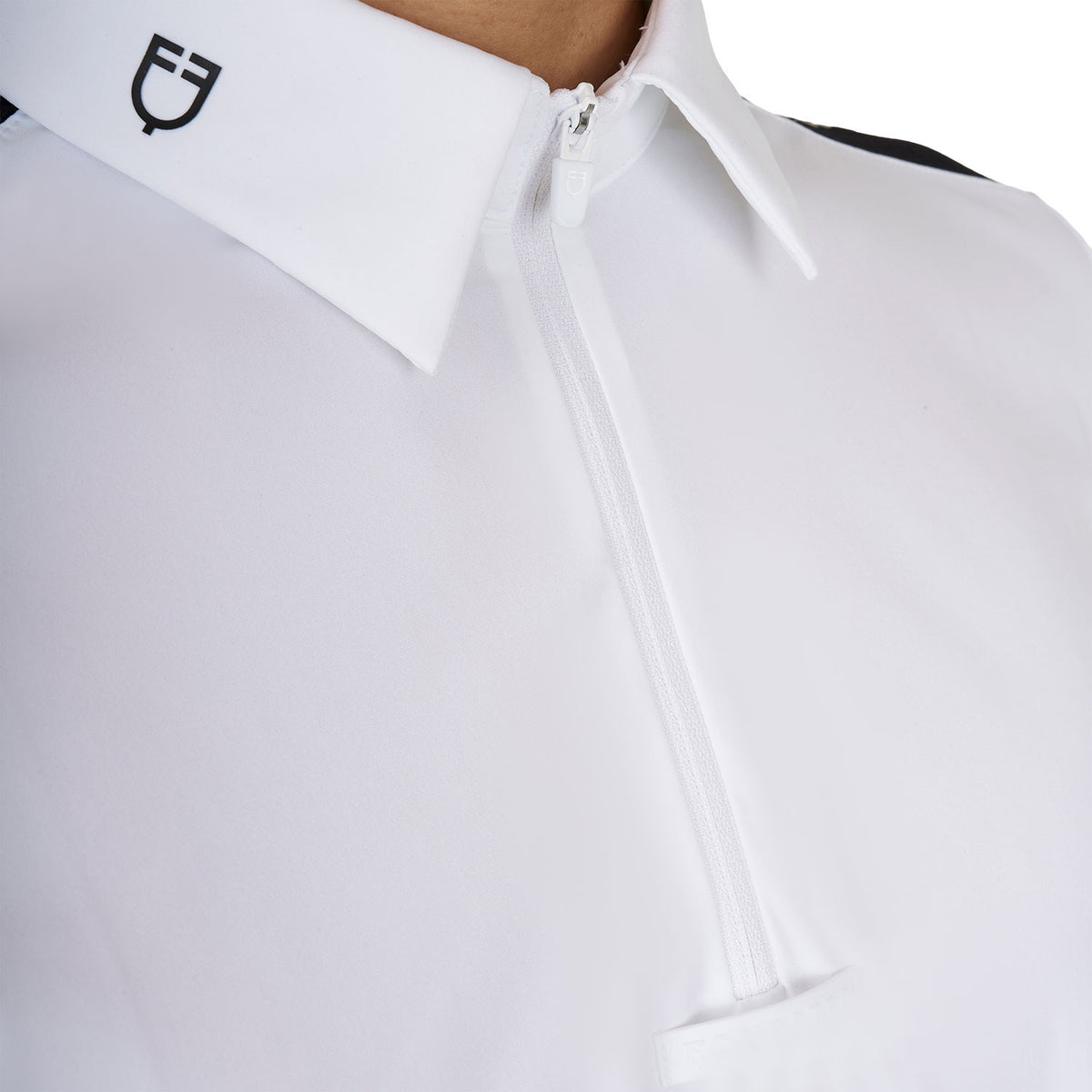 Equestro Men's slim fit half-sleeved competition polo shirt