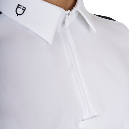 Equestro Men's slim fit half-sleeved competition polo shirt