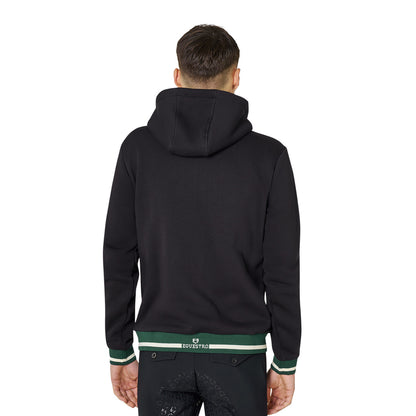 Equestro Men's hoodie with front zipper