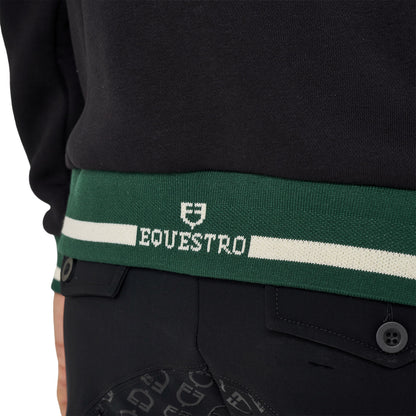 Equestro Men's hoodie with front zipper