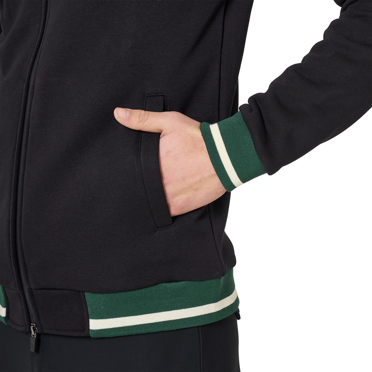 Equestro Men's hoodie with front zipper