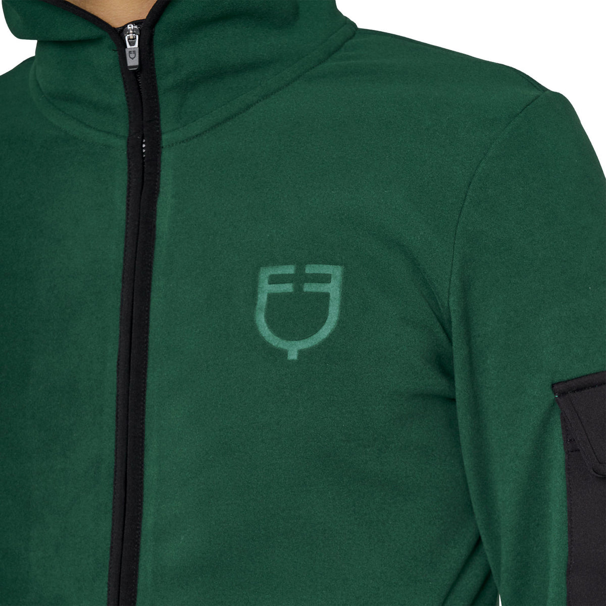 Equestro Men’s fleece zip-up hoodie