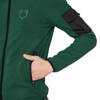 Equestro Men’s fleece zip-up hoodie