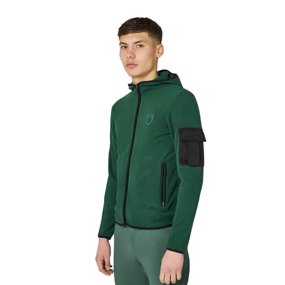Equestro Men’s fleece zip-up hoodie