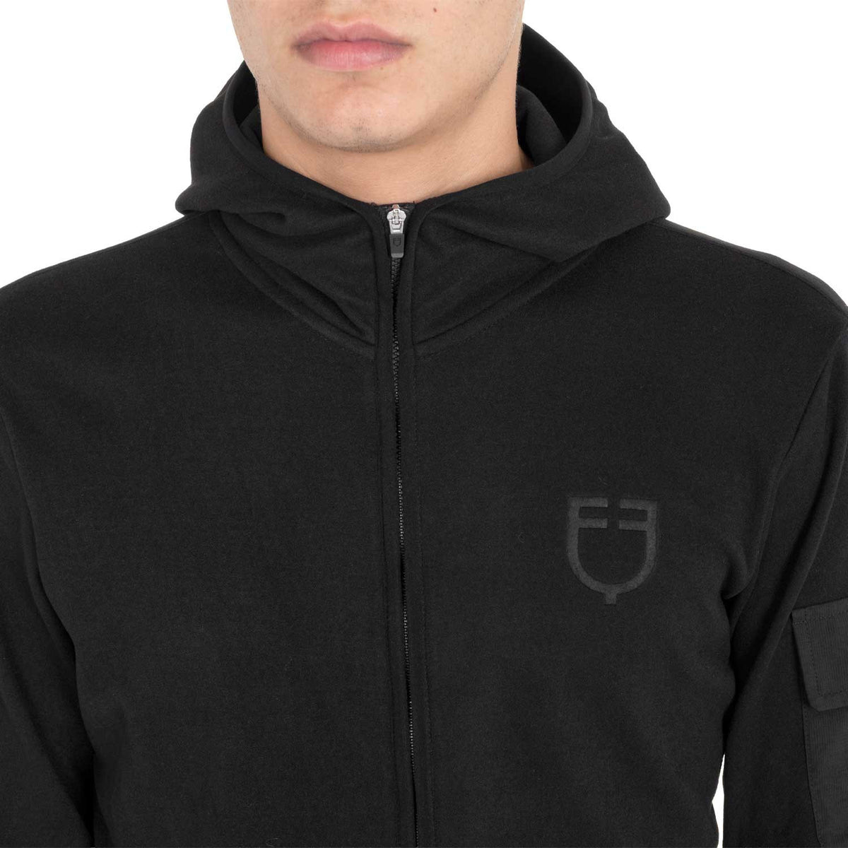 Equestro Men’s fleece zip-up hoodie