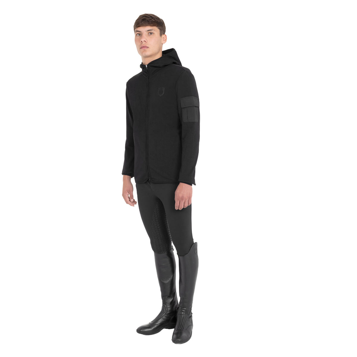 Equestro Men’s fleece zip-up hoodie