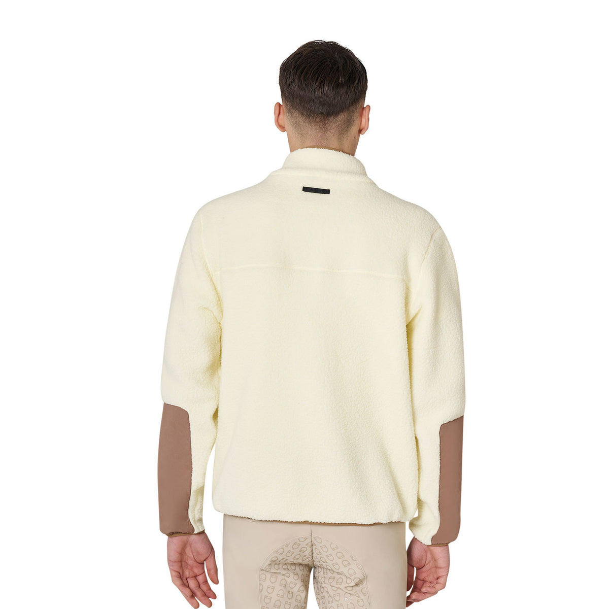 Equestro Men’s teddy fleece sweatshirt with front pocket