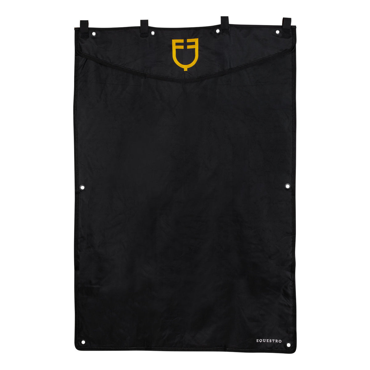 Equestro Long stable curtain with embroidered logo