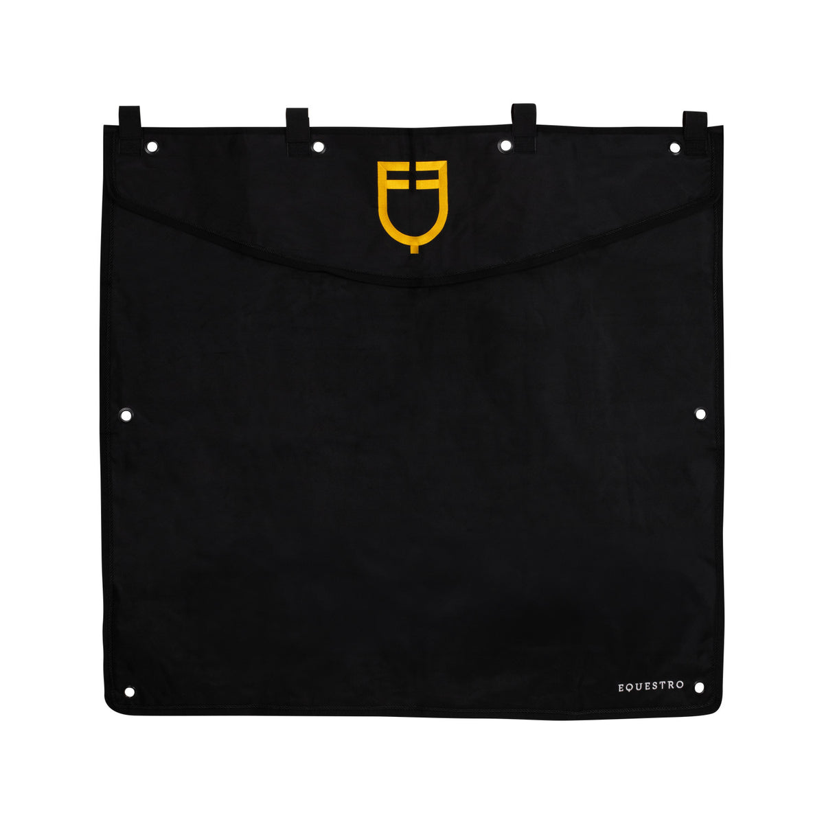 Equestro Short stable curtain with embroidered logo
