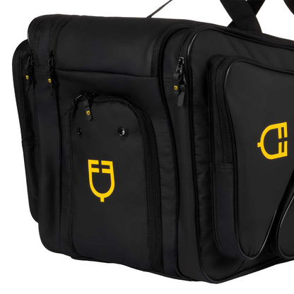 Equestro Boot bag in technical fabric with intelligent design