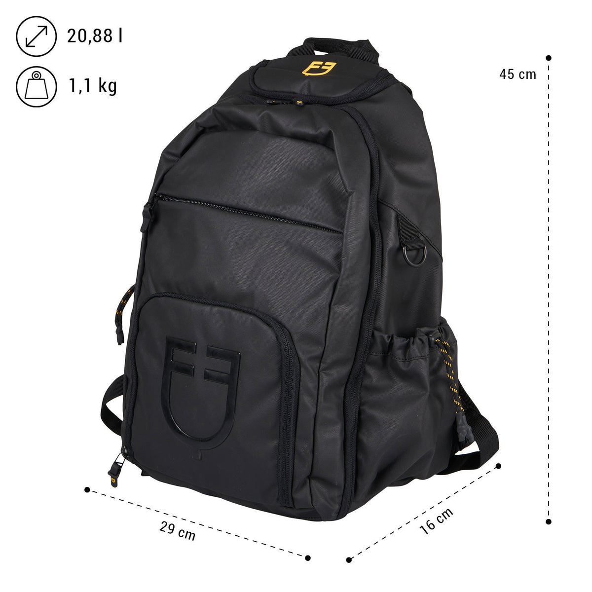 Equestro Multi-pocket unisex technical backpack