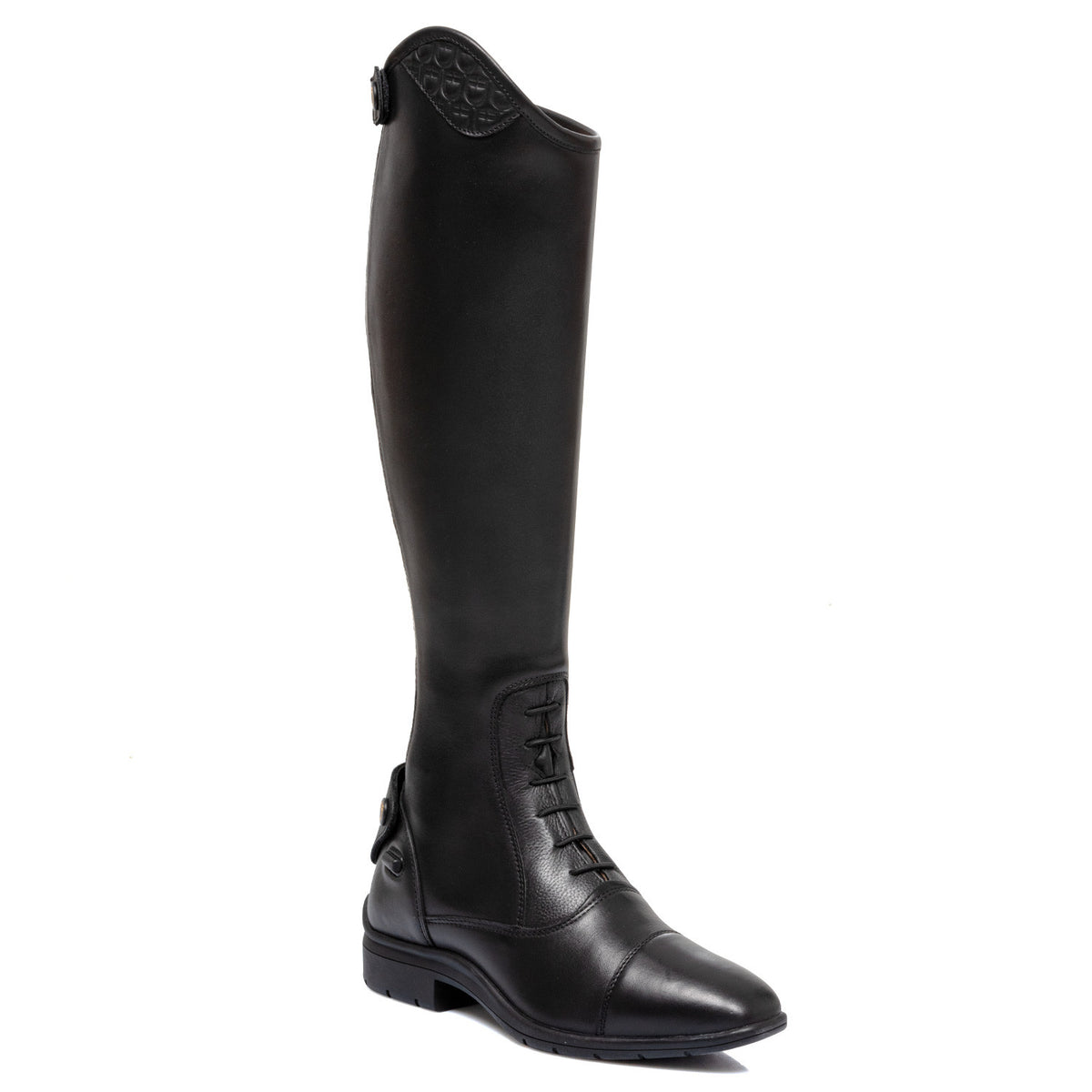 Equestro Unisex boots with laces and multilogo insert