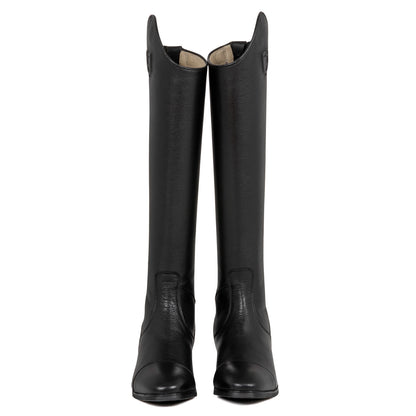 Equestro Unisex calfskin boots with rear zipper