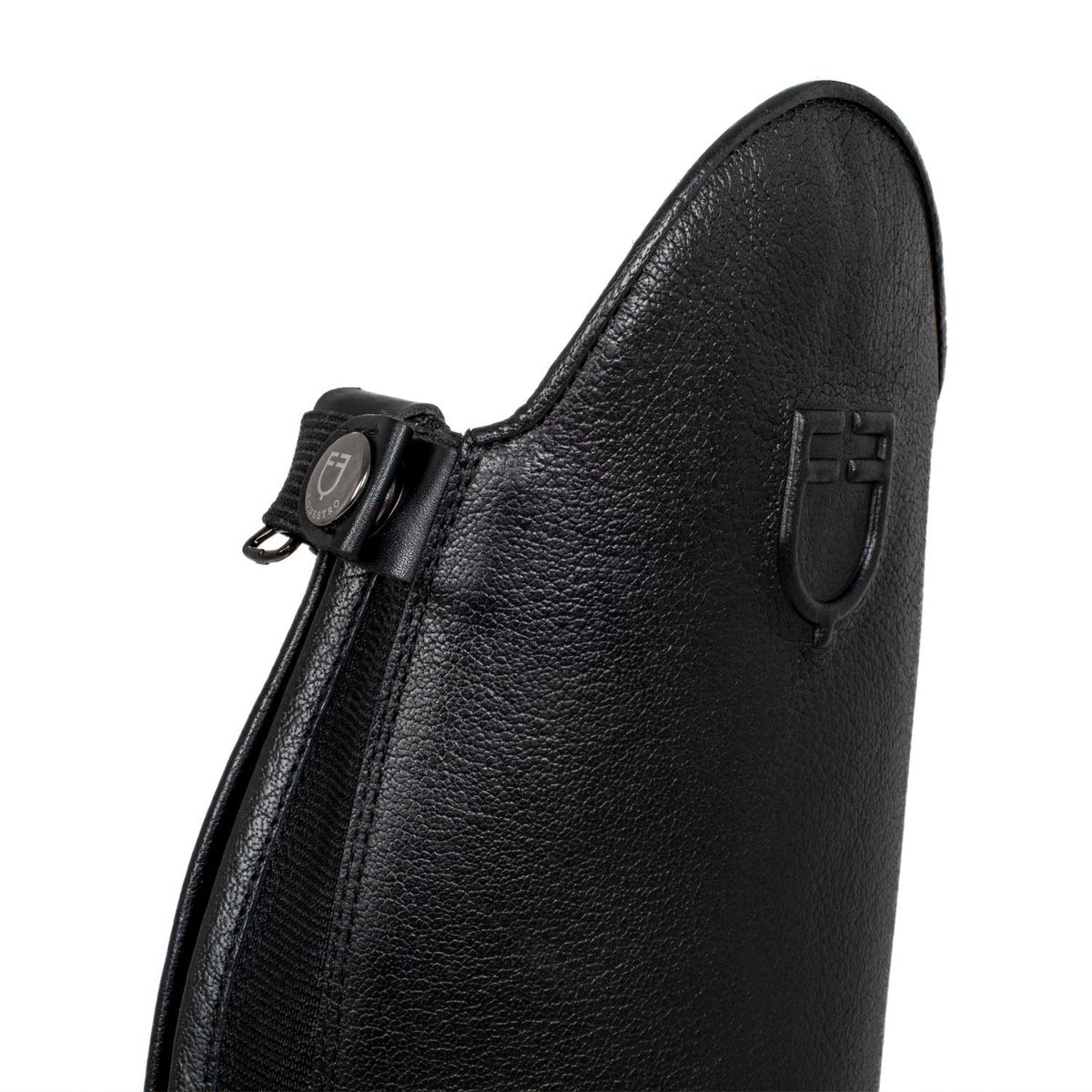Equestro Unisex calfskin boots with rear zipper