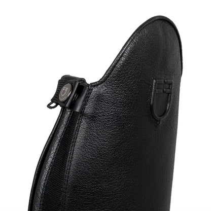 Equestro Unisex calfskin boots with rear zipper
