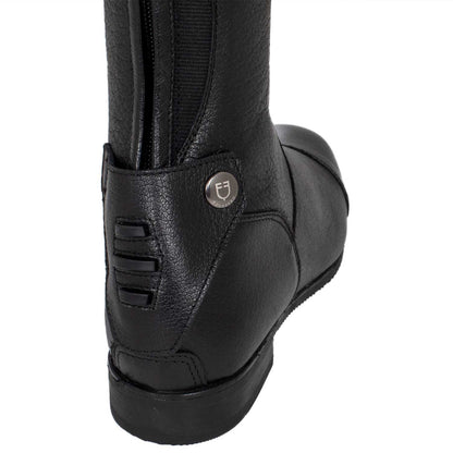 Equestro Unisex calfskin boots with rear zipper