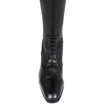 Equestro Unisex calfskin boots with front laces