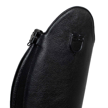 Equestro Unisex calfskin boots with front laces