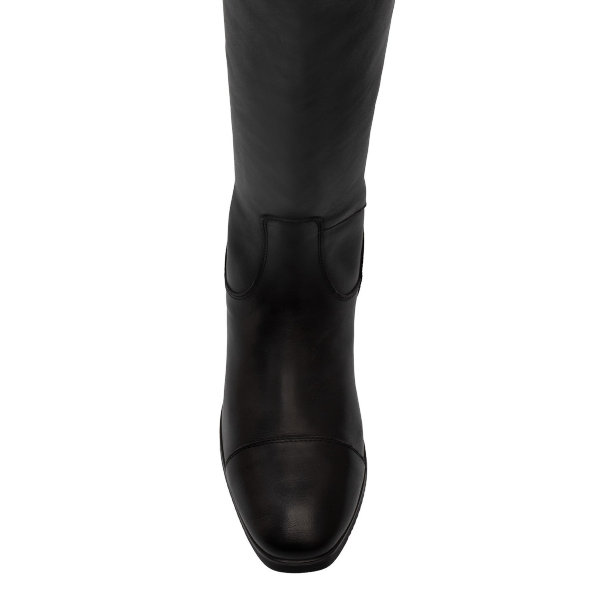 Equestro Neptune unisex leather boots with rear zipper
