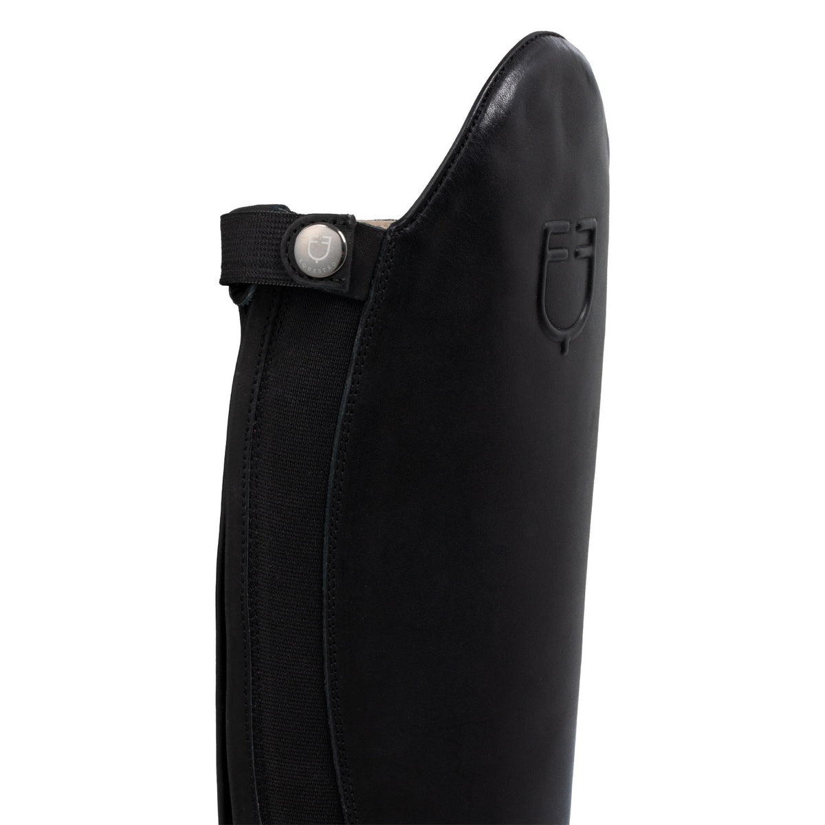 Equestro Neptune unisex leather boots with rear zipper