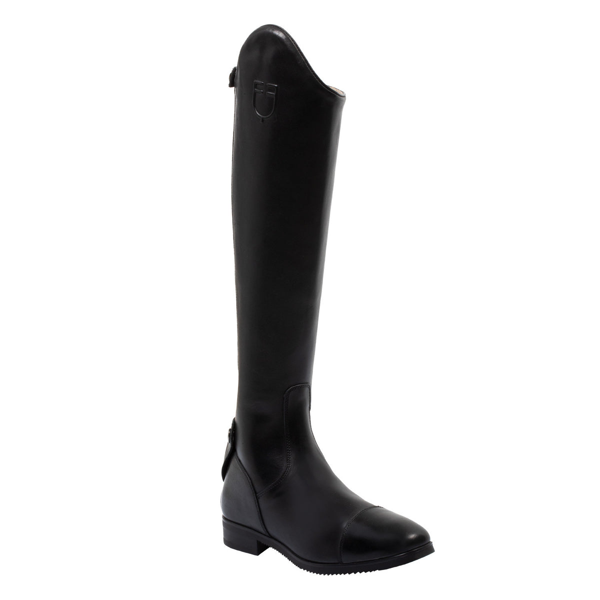 Equestro Neptune unisex leather boots with rear zipper