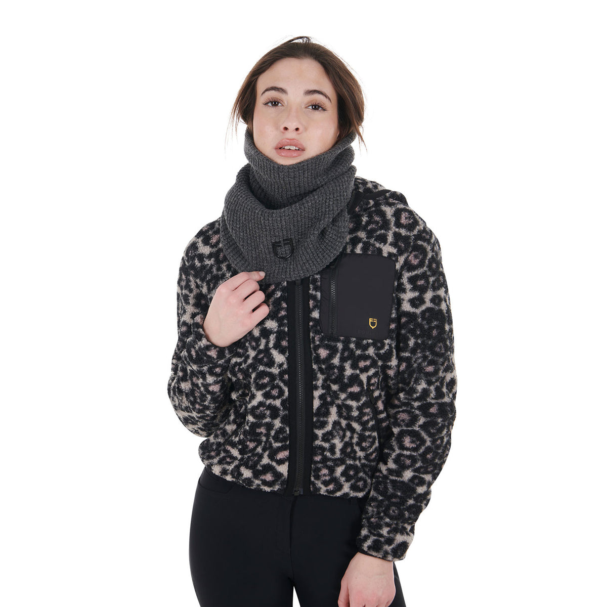 Equestro Unisex wool neck gaiter
