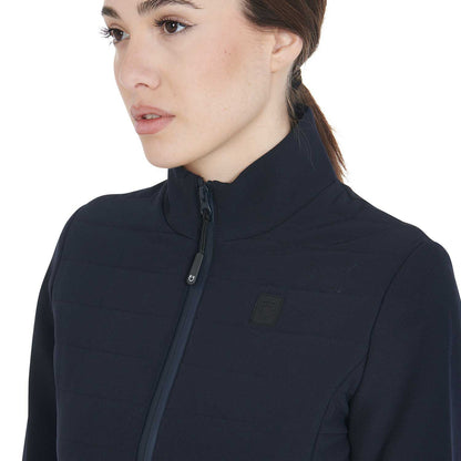 Equestro Women's jacket in technical and perforated fabric
