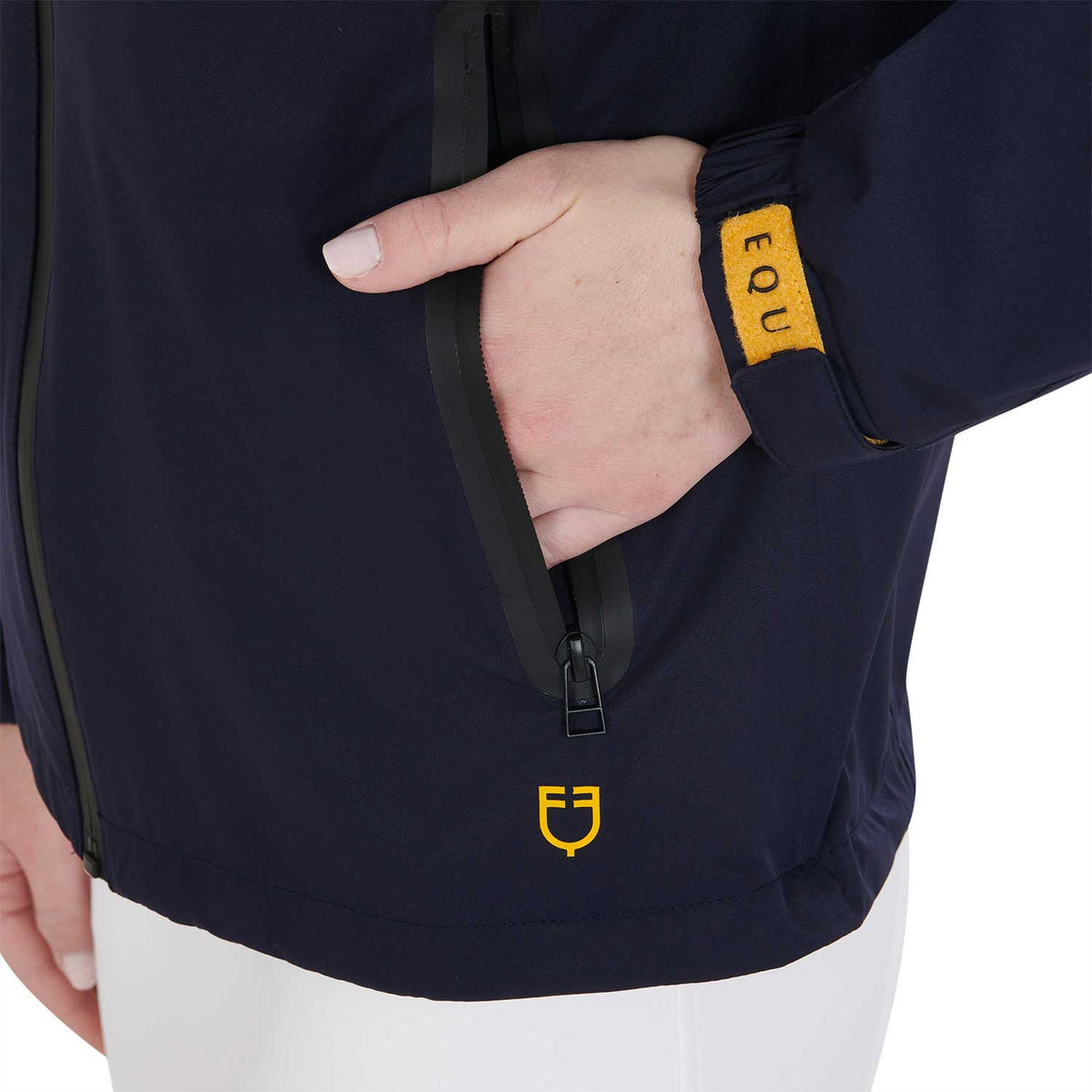 Equestro Women's three-layer technical raincoat