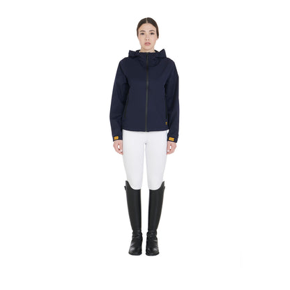 Equestro Women's three-layer technical raincoat