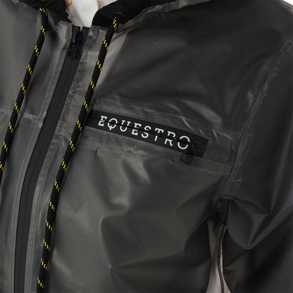 Equestro Women's transparent technical raincoat
