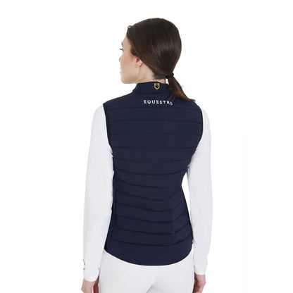 Equestro Women's vest in windproof technical fabric
