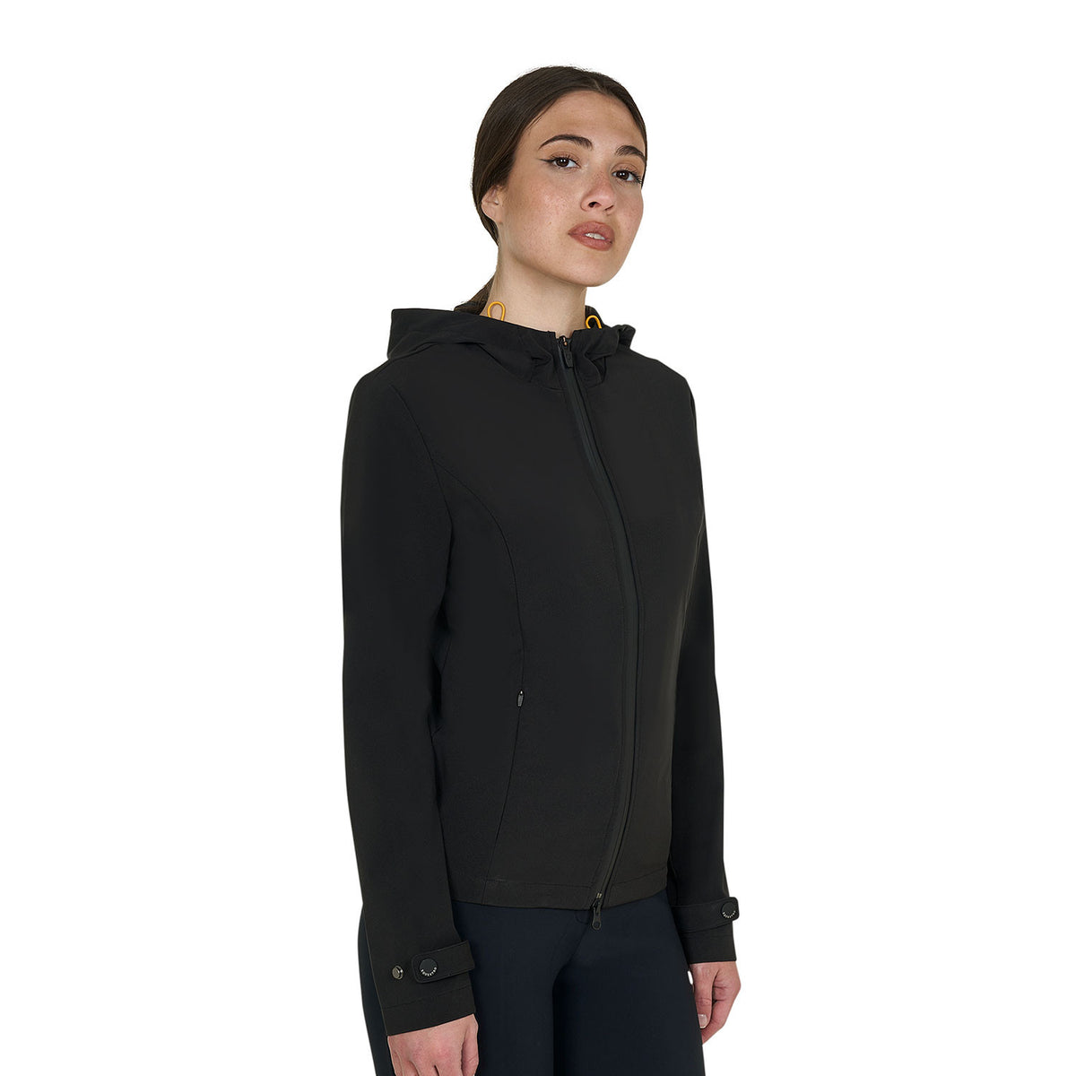 Equestro Women's slim fit softshell jacket with windproof zip