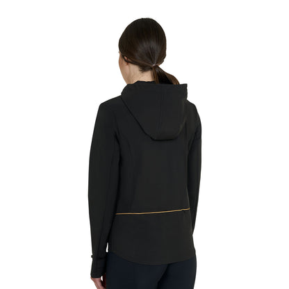 Equestro Women's slim fit softshell jacket with windproof zip