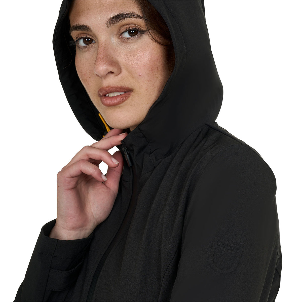 Equestro Women's slim fit softshell jacket with windproof zip