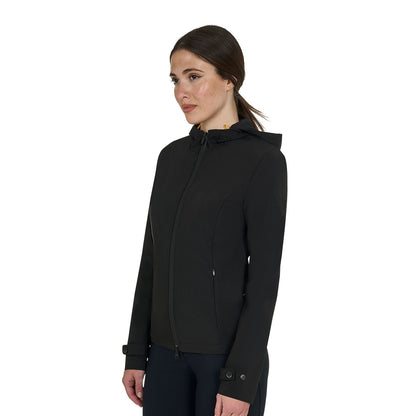 Equestro Women's slim fit softshell jacket with windproof zip