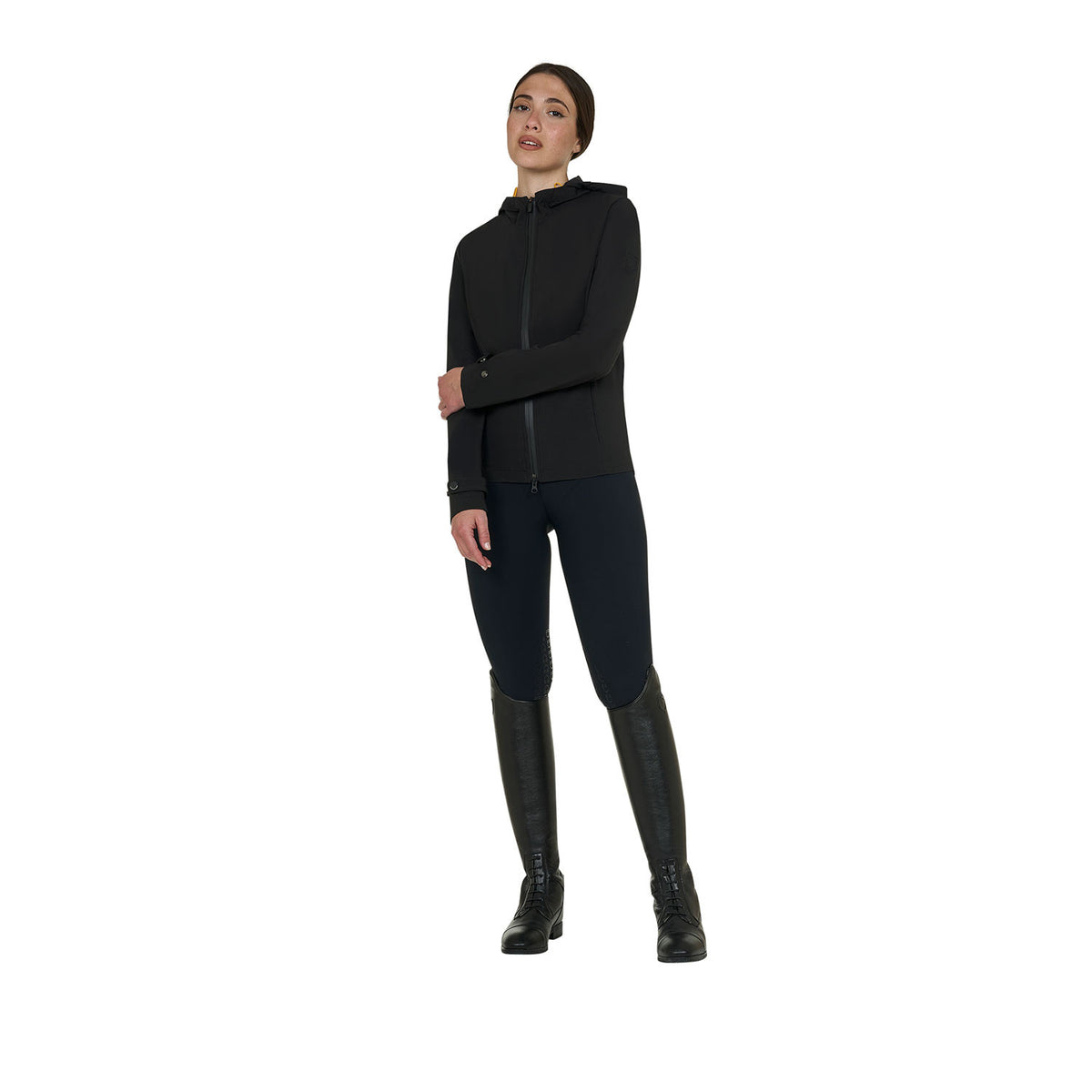 Equestro Women's slim fit softshell jacket with windproof zip