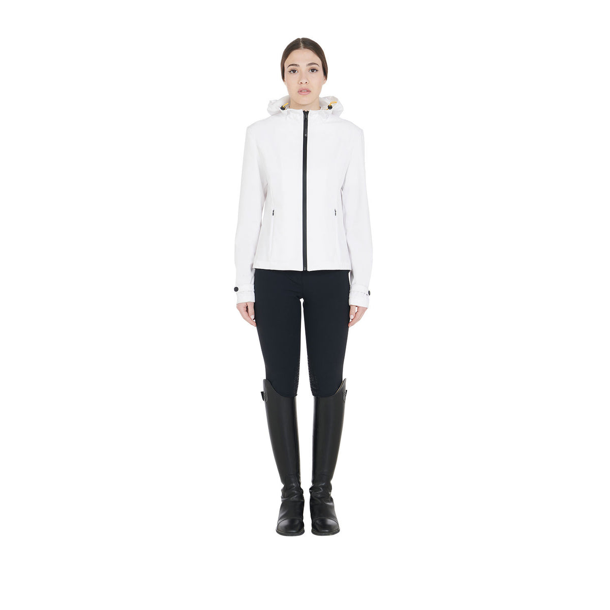 Equestro Women's slim fit softshell jacket with windproof zip