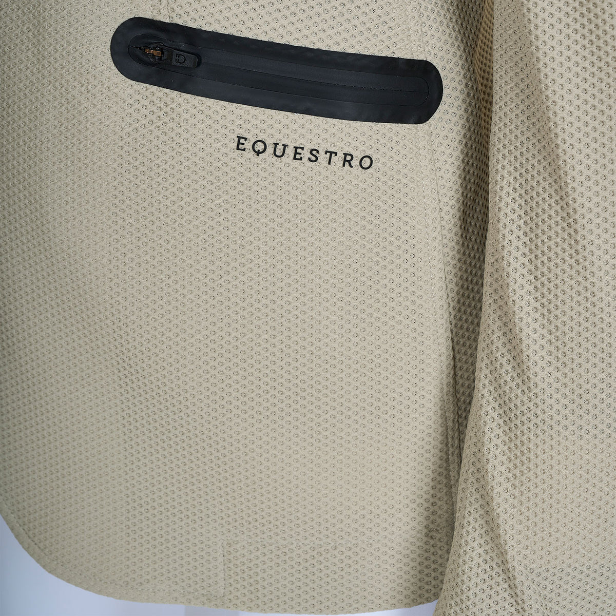 Equestro Women's competition jacket four buttons perforated fabric