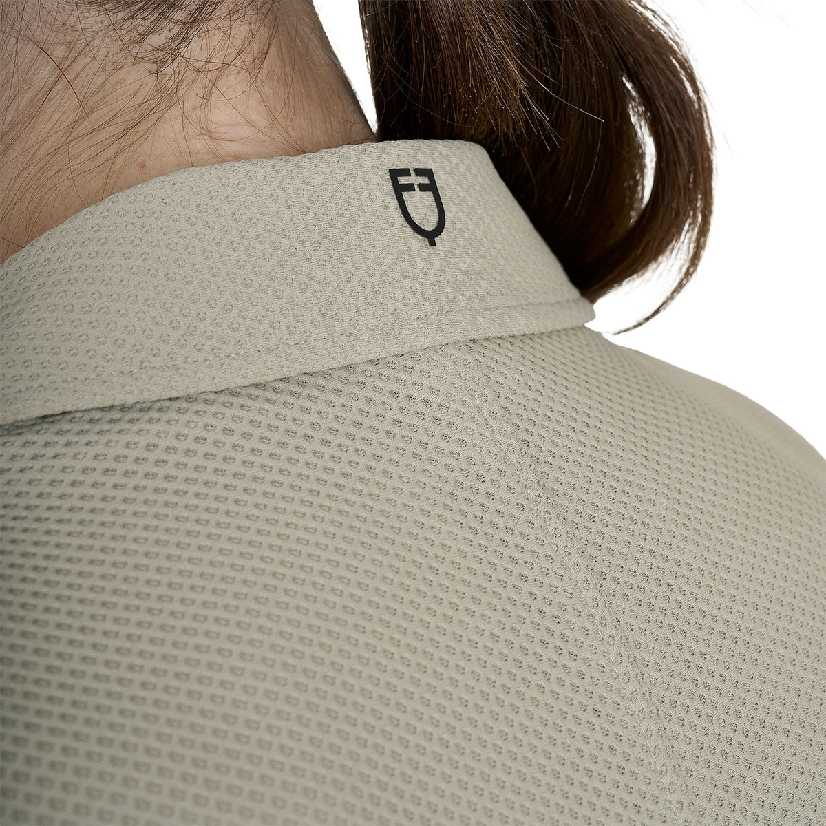 Equestro Women's competition jacket four buttons perforated fabric