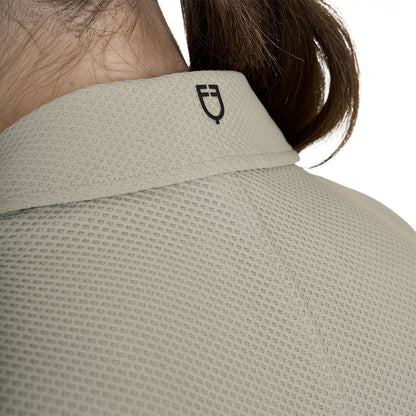 Equestro Women's competition jacket four buttons perforated fabric
