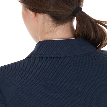 Equestro Women's competition jacket four buttons perforated fabric