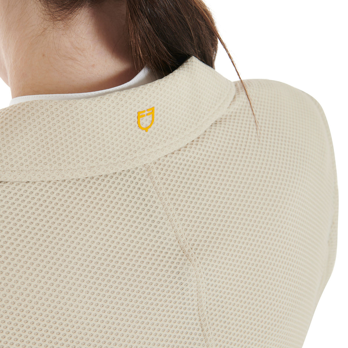 Equestro Women's competition jacket four buttons perforated fabric