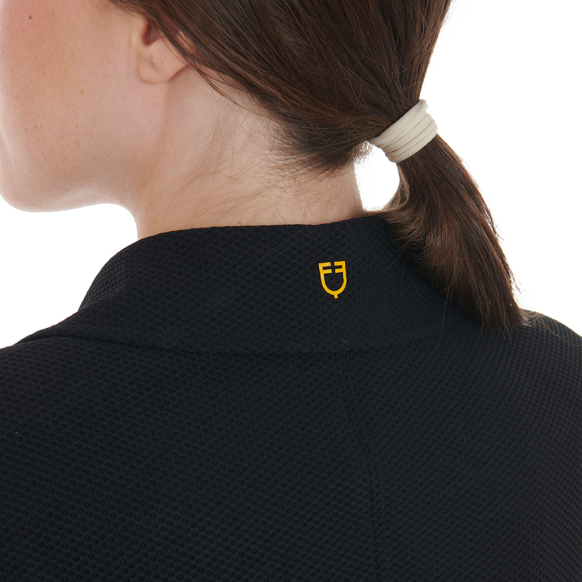 Equestro Women's competition jacket four buttons perforated fabric