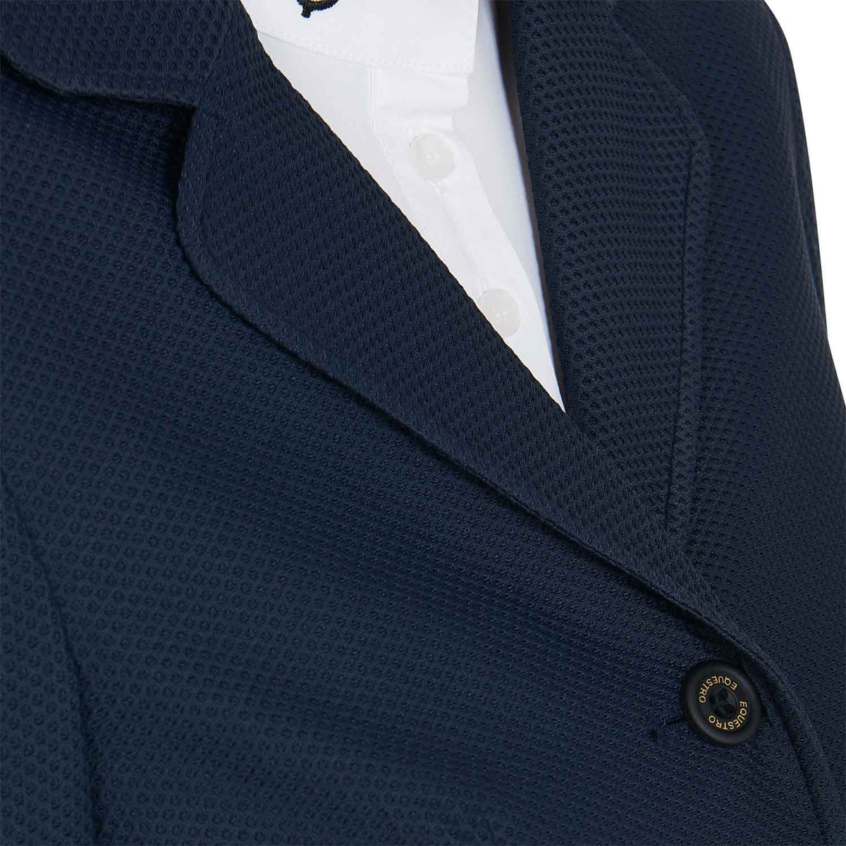 Equestro Women's competition jacket four buttons perforated fabric