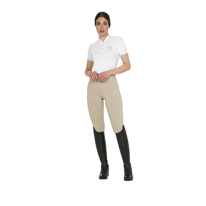 Equestro Women's slim fit polo shirt in breathable fabric