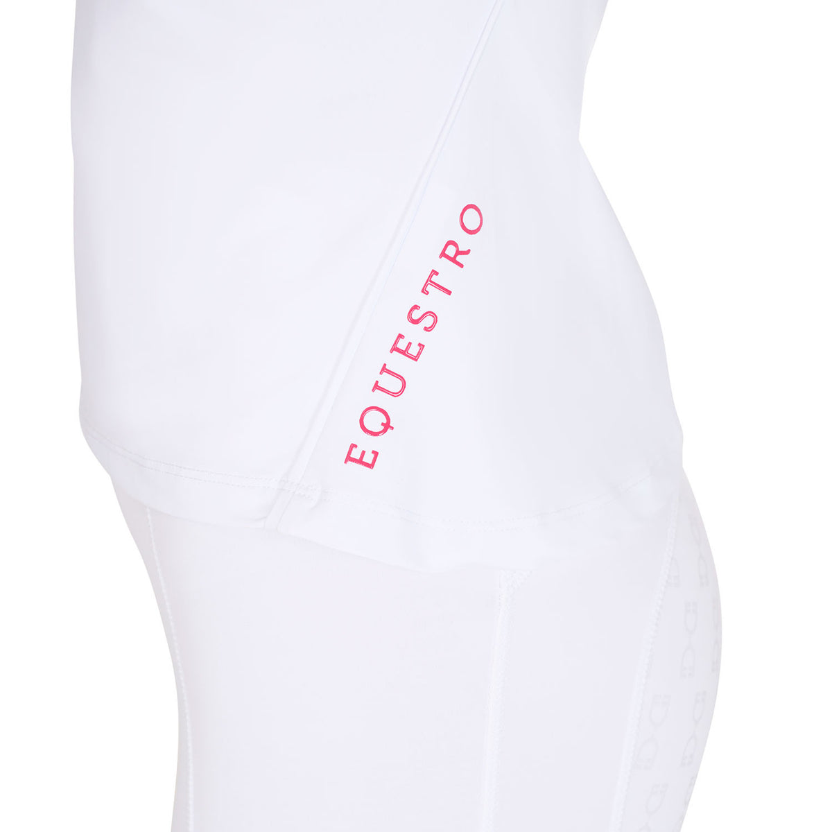 Equestro Women's slim fit polo shirt in breathable fabric