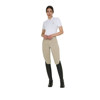 Equestro Women's slim fit polo shirt in breathable fabric