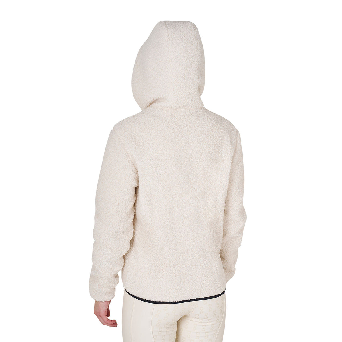 Equestro Women's sweatshirt in fleece with front pocket